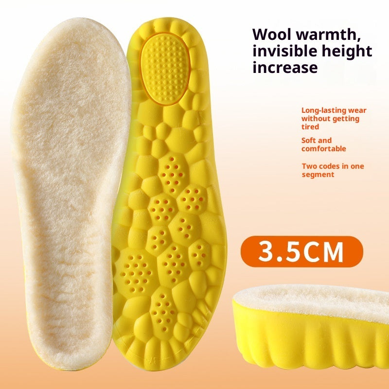 Breathable Sweat Absorbing Shock-absorbing Comfortable Soft Bottom Drooping Wool Insole Product information: Color: beige 1.5cm, beige 2.5cm, beige 3.5cm Size: 35-36,37-38,39-40,41-42,43-44,45-46 Applicable gender: neutral/both men and women Applicable ag