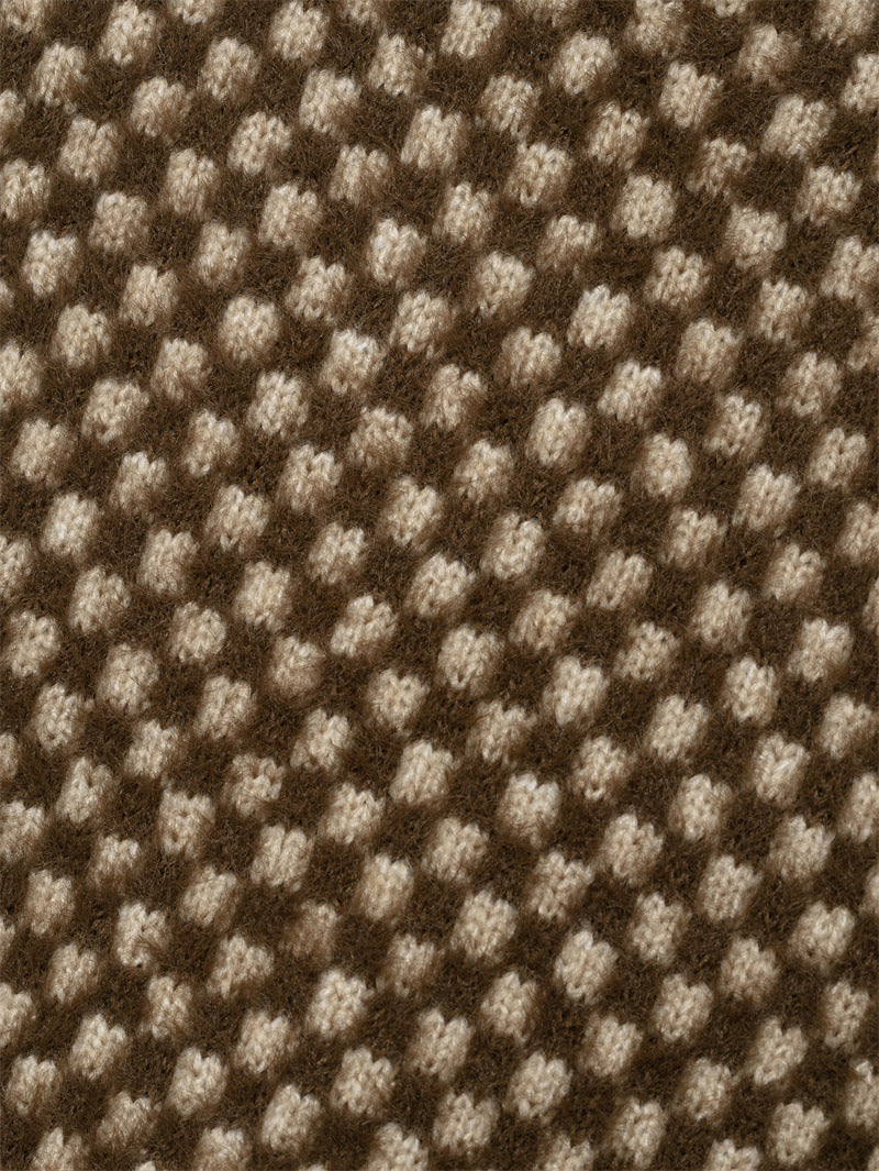 Loose Patchwork Knitting Coat For Women