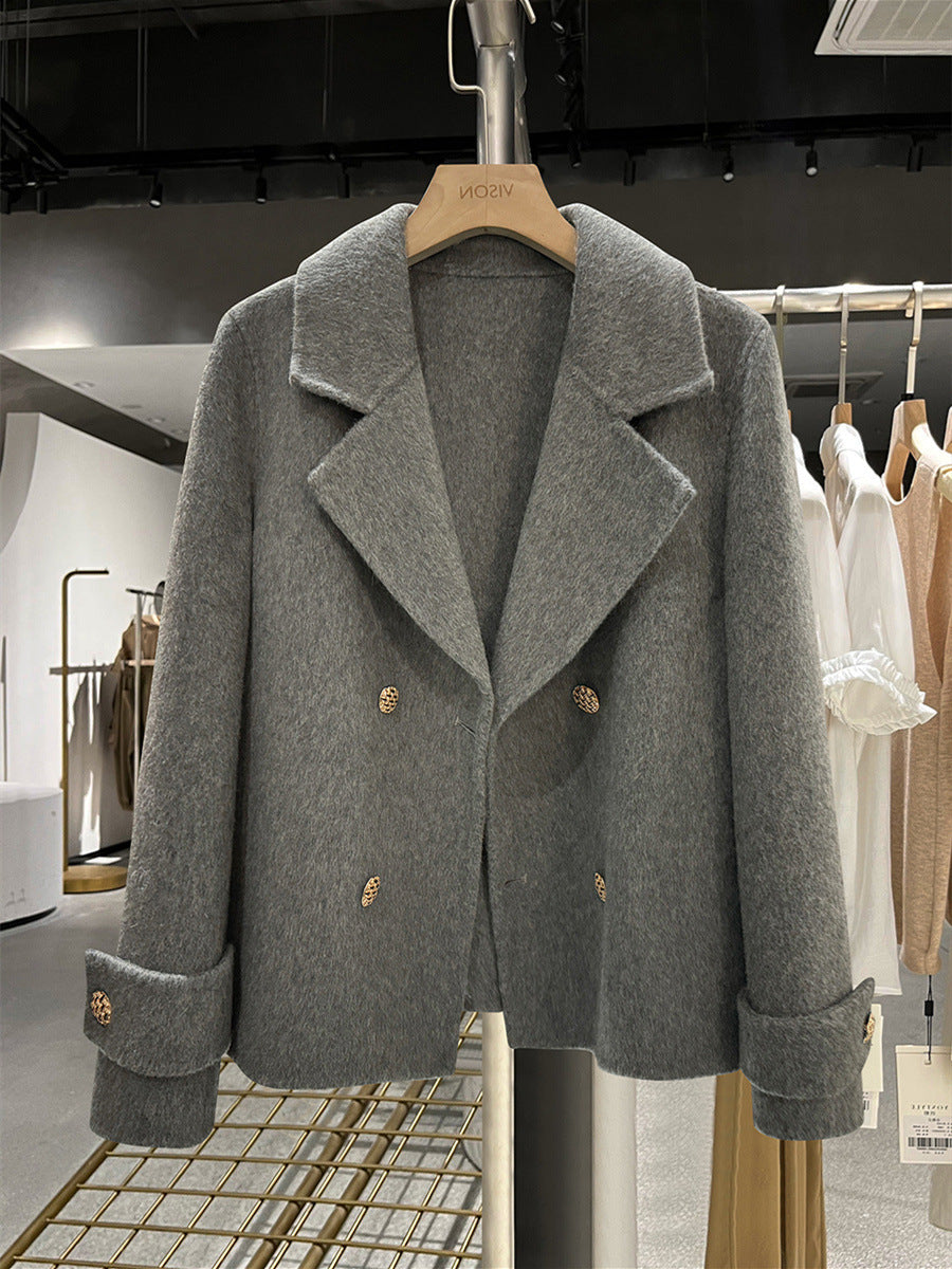 Women's Small Temperament Suit Woolen Coat