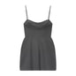 Women's Waist Trimming Spaghetti Straps Short Dress