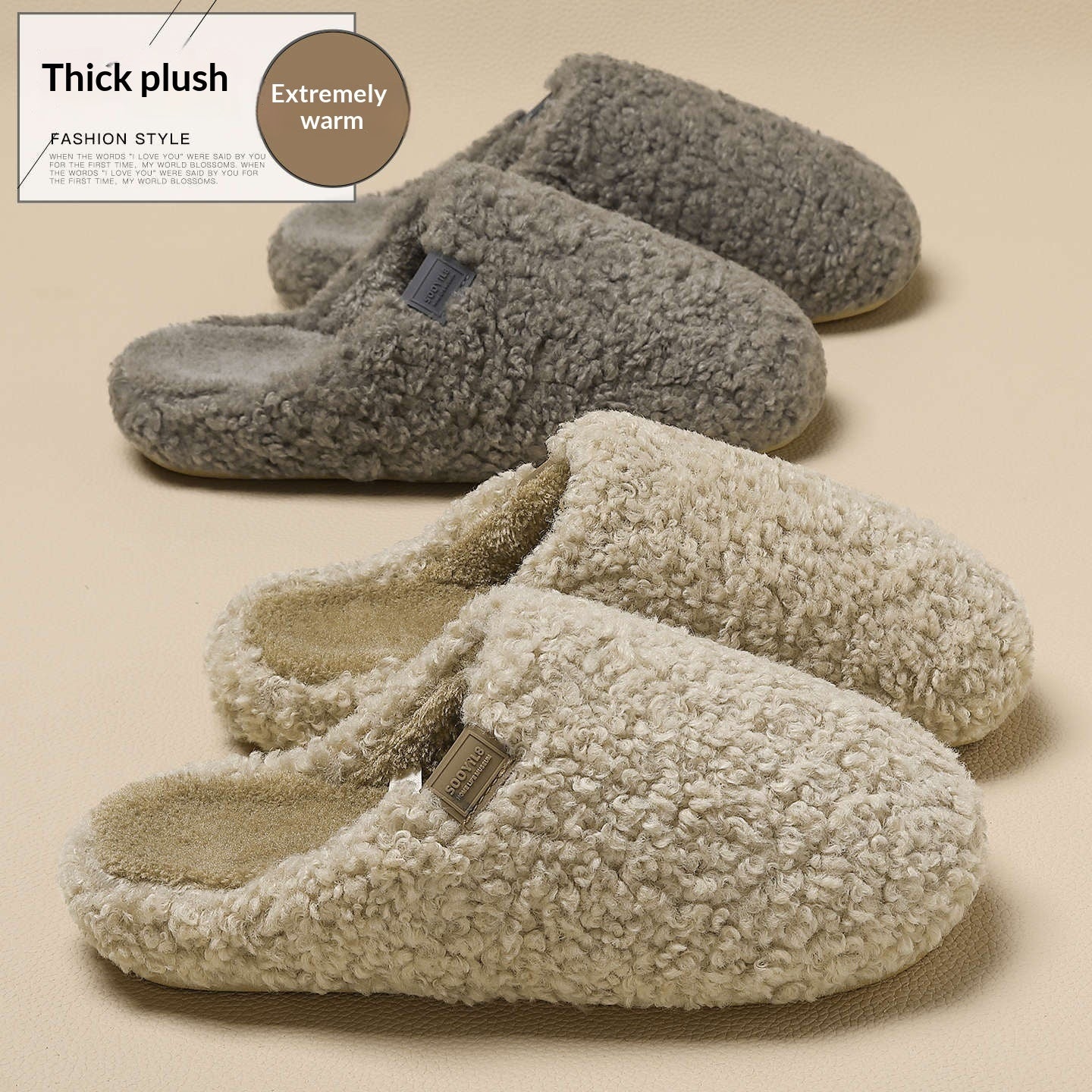 Womens Cozy Thick Soled Slippers For The Home
