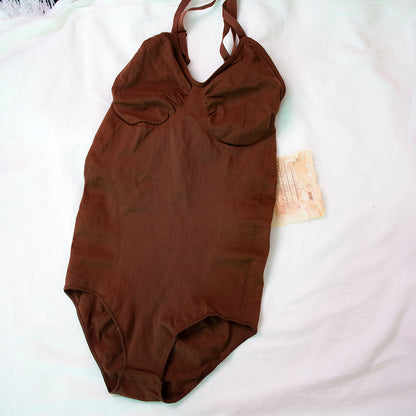 Seamless Jumpsuit Body Shaping Women's Sling Belly Contracting Hip Lifting