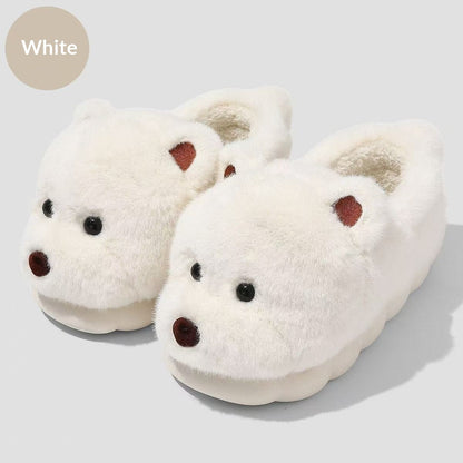 Cartoon Plush Warm Non-slip Thick-soled Cotton Slippers