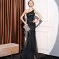 Women's High-end Entry Lux Elegant Socialite Dinner Party Sexy Long Slimming Fishtail Dress