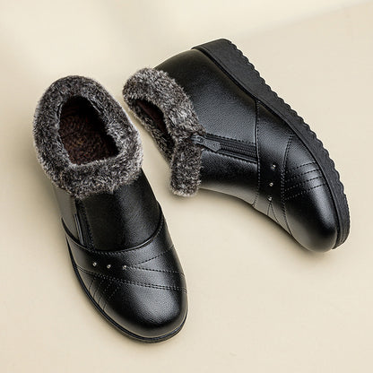 Winter Cotton Shoes For Middle-aged And Elderly WomenWinter Cotton Shoes For Middle-aged And Elderly WomenProduct information: Pattern: Solid color Inner material: Artificial short fleece Applicable sports: Universal Color: 807 black, 807 red-brown, 802 b