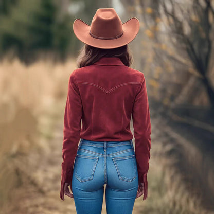 Patchwork Feather Slimming Top Jacket