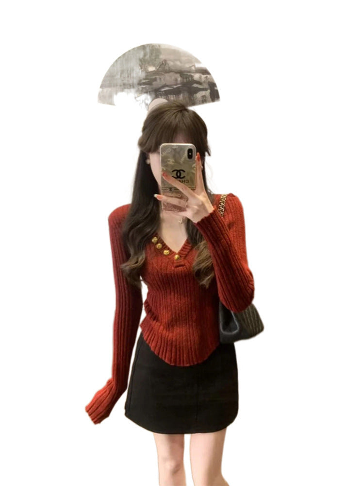 High-grade Slim Fit Inner Wear Bottoming Shirt Top