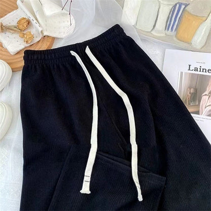 Draping Effect Lazy And High-looking Glutinous Rice Casual Pants