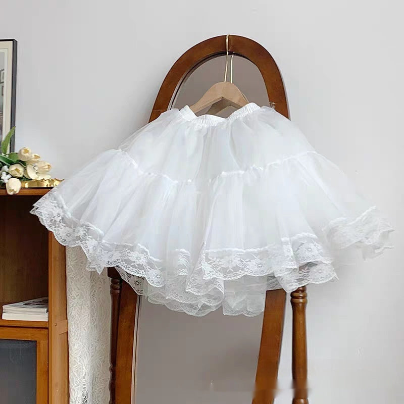 Four-layer Lace Slip Dress Soft Girl Skirt Support