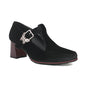 Womens Fashionable Chunky-heel High Heels With Buckles
