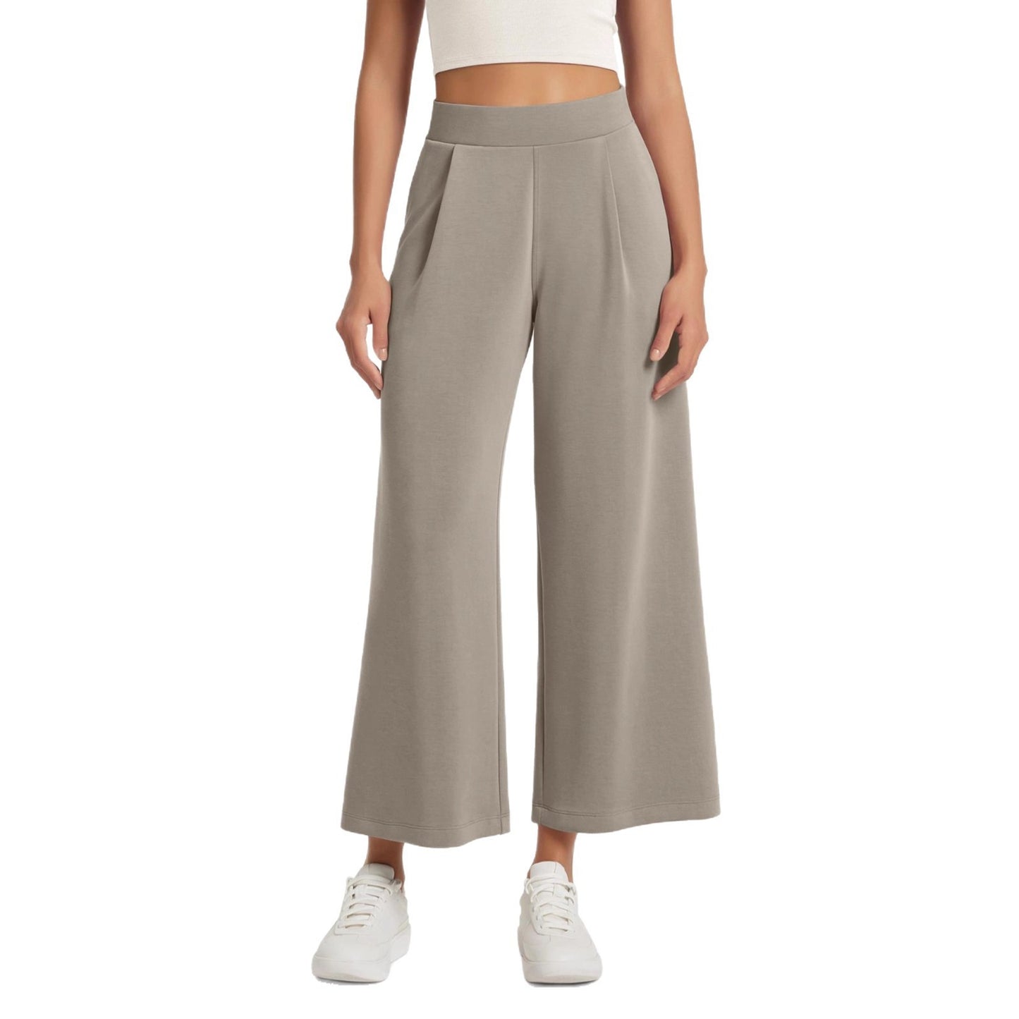 High Elastic Waist With Pocket Comfortable Casual Pants For Women