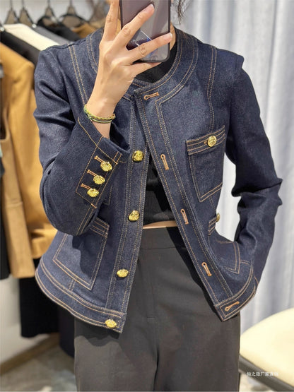 Early Autumn New Denim Short Coat