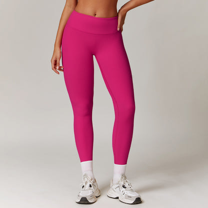 High Waist Yoga Belly Contracting And Close-fitting Sports Quick-drying Running Fitness Pants