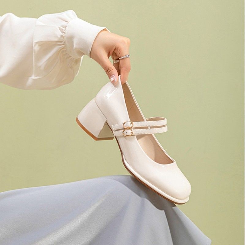 French-style High-heel Mary Jane Shoes For SpringSummer 2025