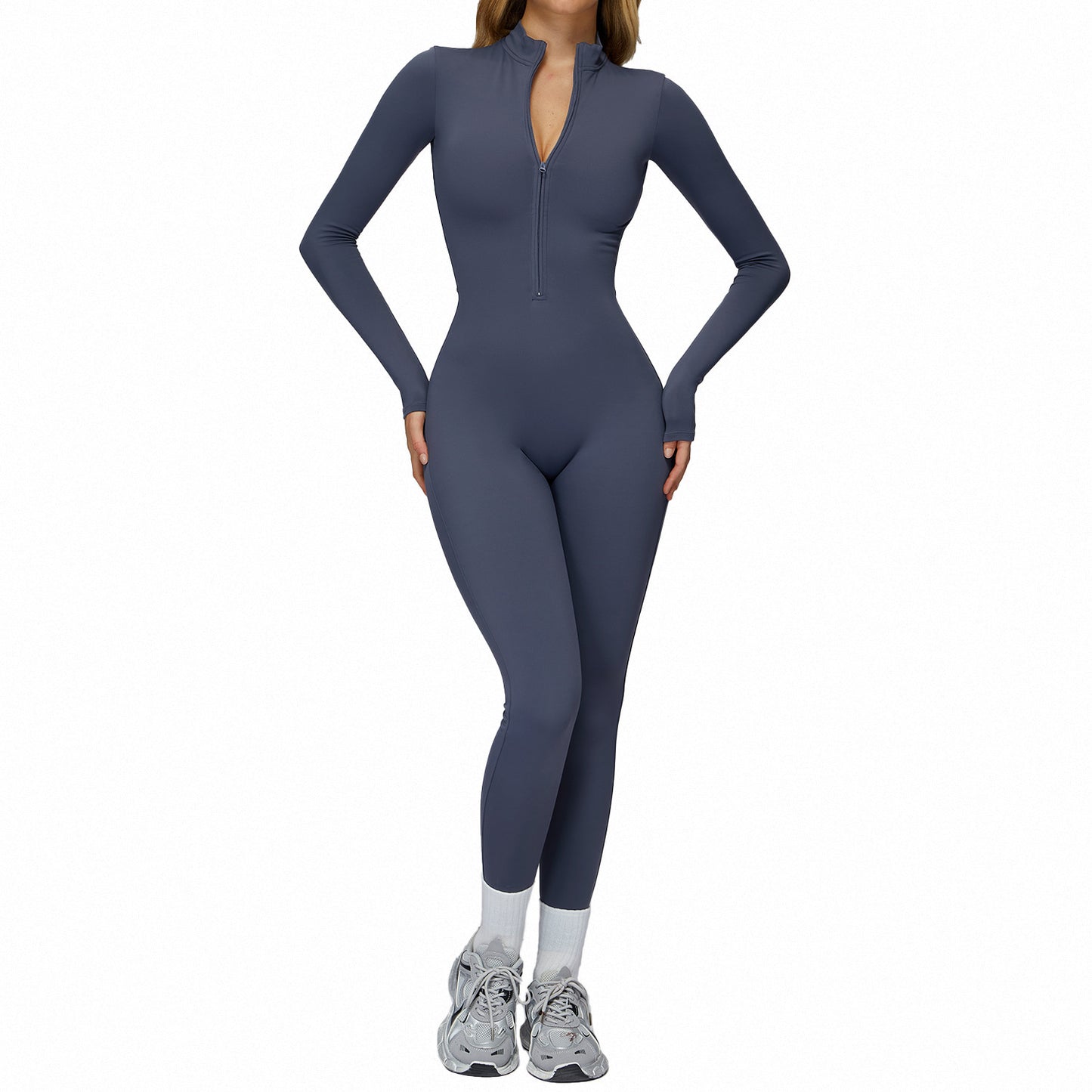 One-piece Close-fitting Fleece Yoga Bodysuit