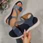 Women's Cloth Platform Beach Sandals