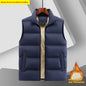 Warm Stand Collar Casual Sleeveless Waistcoat Top For Men