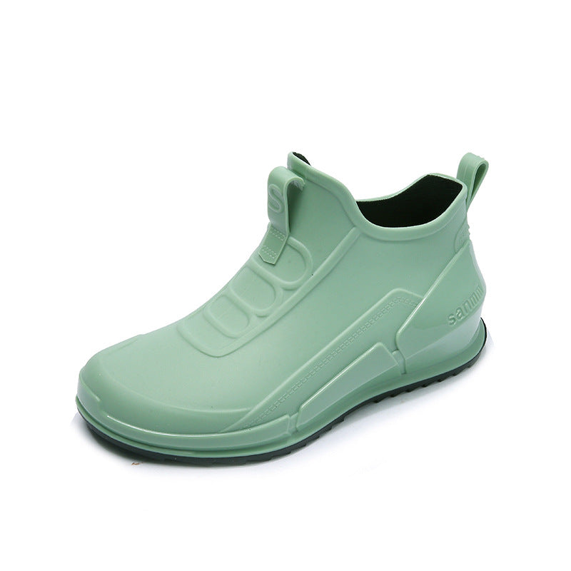Women's Rain Shoes Sporty Anti-slip Women's Rain Shoes Sporty Anti-slip Product information: Thickness: Thickened Pattern: Solid color Color: Sports rain boots matcha green (no cotton), Sports rain boots mint blue (no cotton), Sports rain boots lovely pin