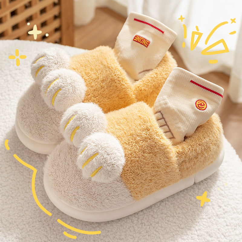 Cotton Slippers With Back Support Home