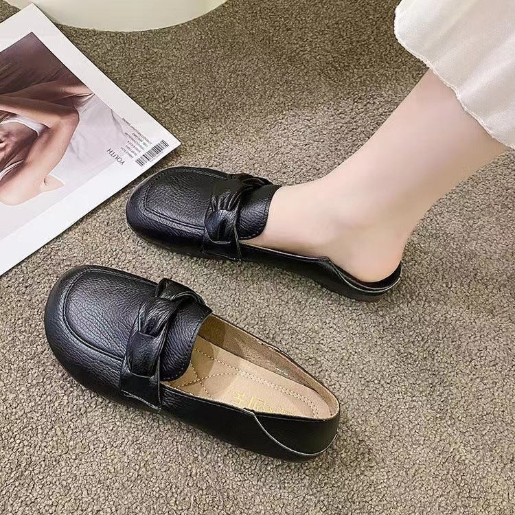 Soft-soled Slip-on Loafers For Spring And Fallperfect For Casual Wear With A Low Heel Or Flat Sole