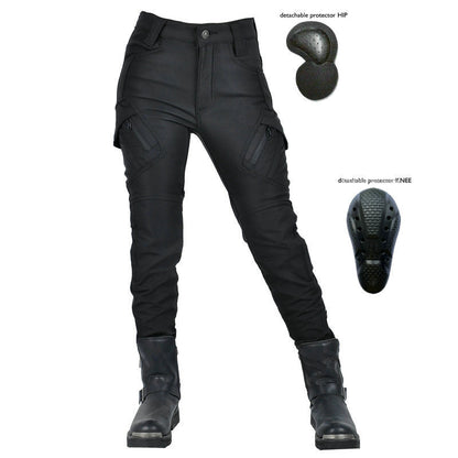 Motorcycle Waterproof Fleece Lined Thickened Drop-resistant Cycling Pants