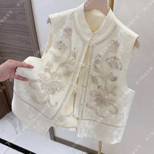 Embroidered Loose Temperament Vest For Women