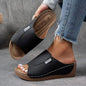 Womens Plus-size Chunky-sole Casual Slippers