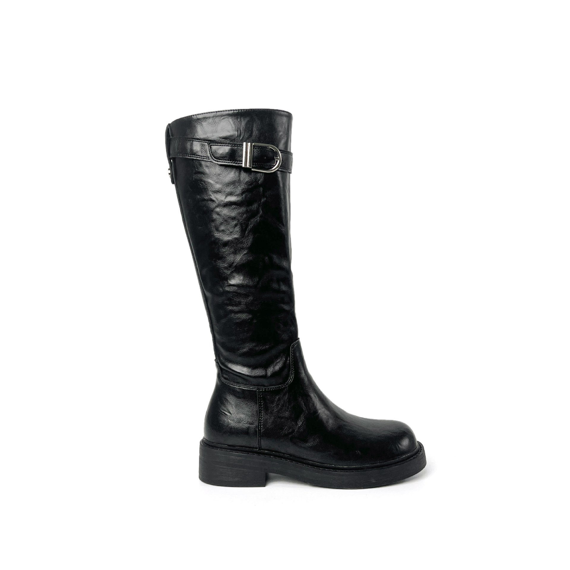 Women's Knee-high Black High-end Martin BootsWomen's Knee-high Black High-end Martin BootsProduct information: Pattern: Solid color Color: Black, Brown Heel height: Mid heel (3-5 cm) Shaft height: High shaft Heel shape: Square heel Size: 35,36,37,38,39,40