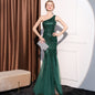 Women's High-end Entry Lux Elegant Socialite Dinner Party Sexy Long Slimming Fishtail Dress
