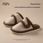 Women's Winter Indoor Warm Fleece-Lined Non-Slip Quiet Silent Floor Cotton Slippers