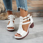 Womens Stylish Casual Peep-toe Wedge High-heeled Sandals