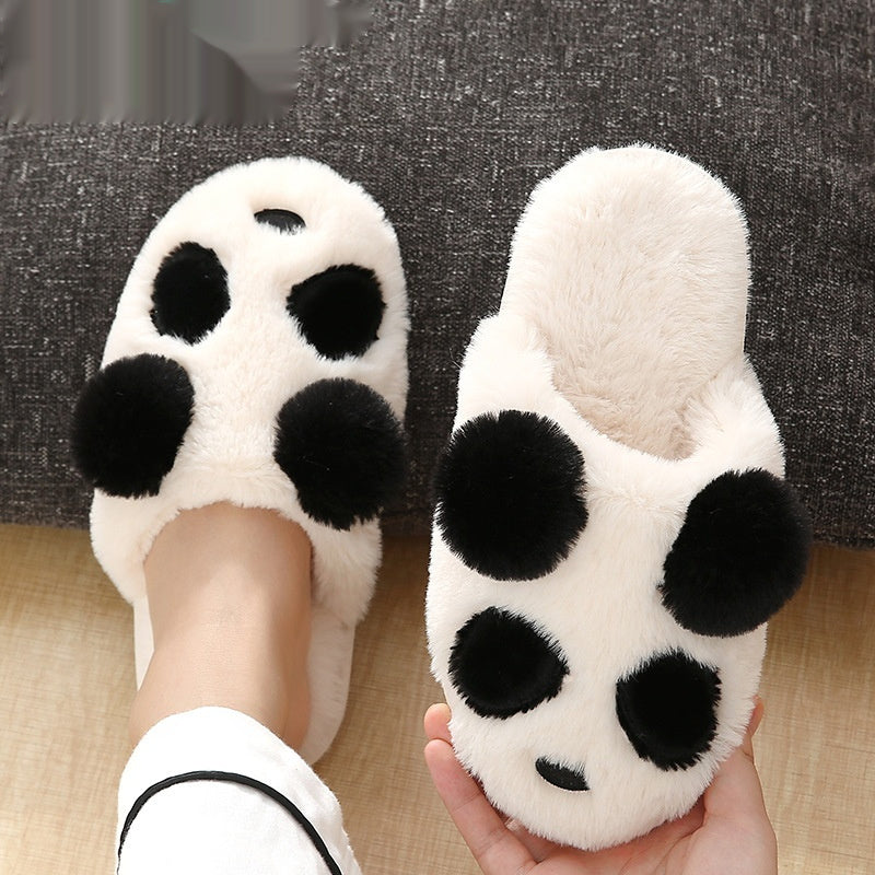 Cozy Indoor Floor Slippers With A Cute Cartoon Panda Design