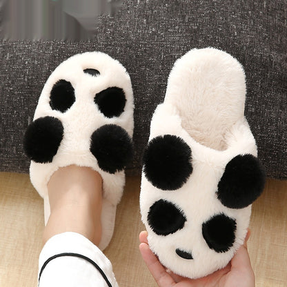 Cozy Indoor Floor Slippers With A Cute Cartoon Panda Design