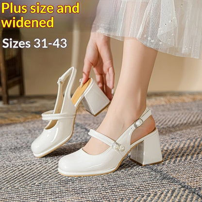Womens Plus-Size Round-Toe Sandals For Wide And Chunky Feet