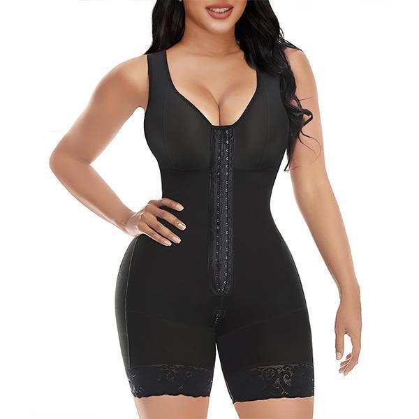 Corset One-piece Enhanced Zipper Bottom Crotch Large Size