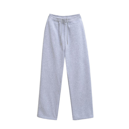 Women's Hooded Sweater Wide-leg Pants