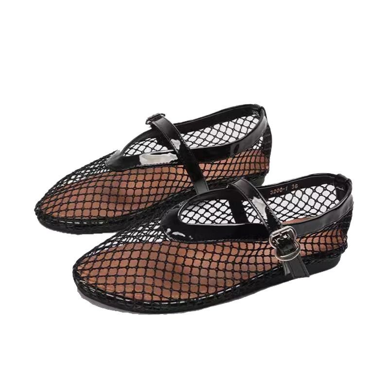 Womens Mesh Hollow-Out Breathable All-Match Pumps