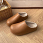 Non Slip Closed Toe Thick Soled Height Increasing Insulated Cotton Slippers