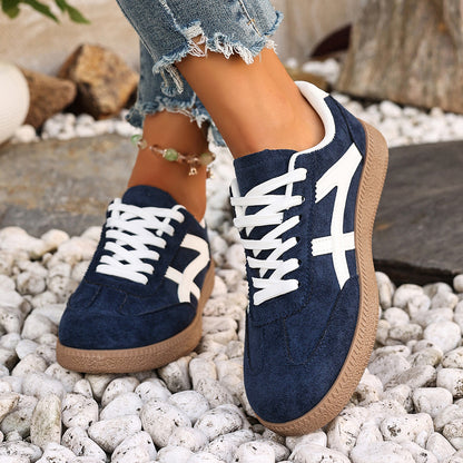 Versatile Lace-up Low-top Athletic Sneakers