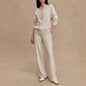 Women's Clothing Zipper Casual Simple Knitting Two-piece Suit