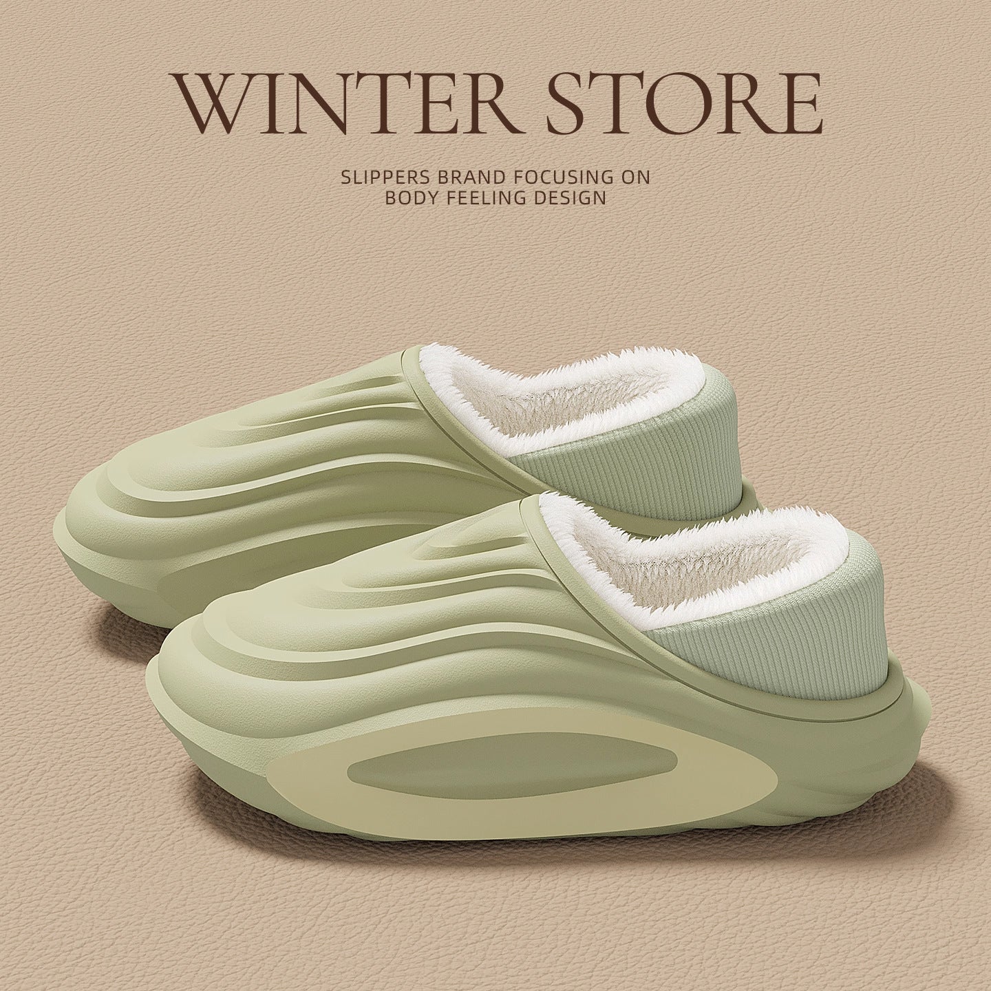 Womens Thick-soled Waterproof Non-slip Fleece-lined Insulated Cotton Shoes