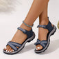 Adjustable-strap Two-tone Sports Sandals