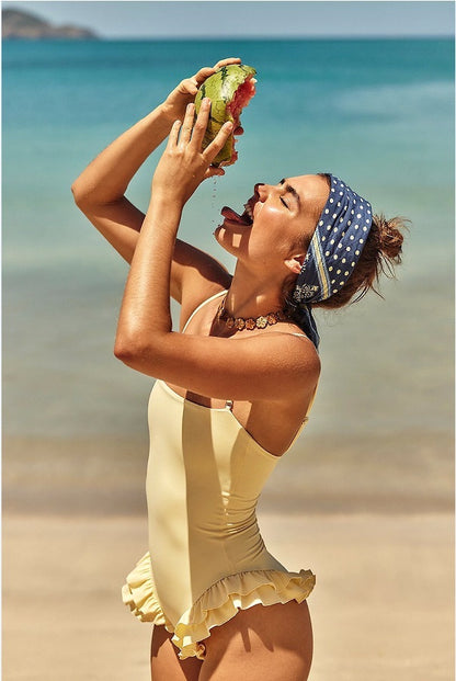 New European And American Flower Bud Sexy Beachwear Bikini