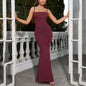Summer Best-selling Women's Formal Fishbone Backless Custom Mermaid Dress Long Evening Gown