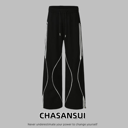 Autumn And Winter Leisure Sweatpants Loose Wide Leg Straight