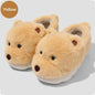 Cartoon Plush Warm Non-slip Thick-soled Cotton Slippers