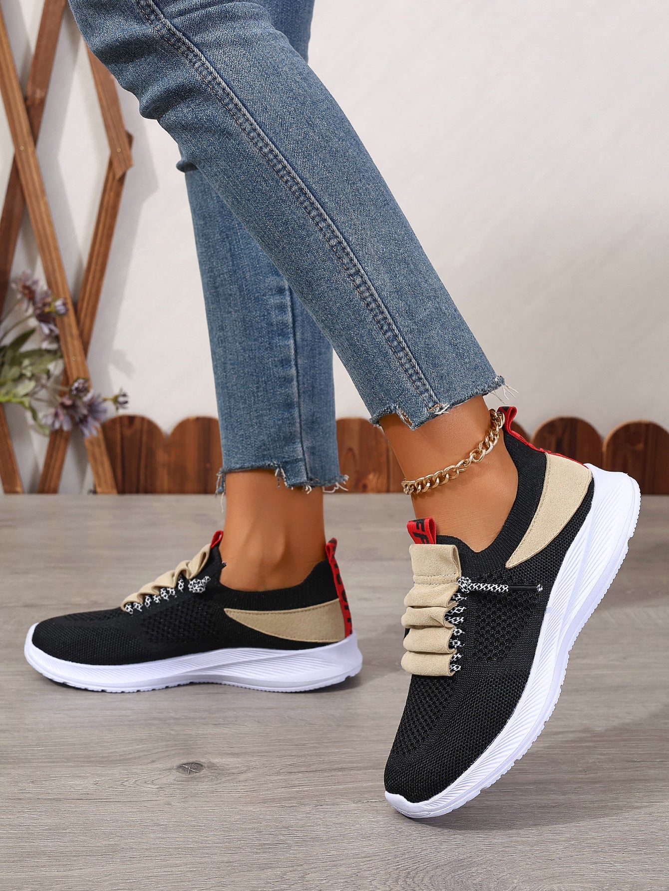Casual Sneaker Non-slip Wear-resistant Flat Heel Round Toe Running Shoes Casual Non-slip Running Shoes – Flat Heel Round Toe Design Stay comfortable and safe with casual non-slip running shoes. Wear-resistant flat heel and round toe design perfect for run
