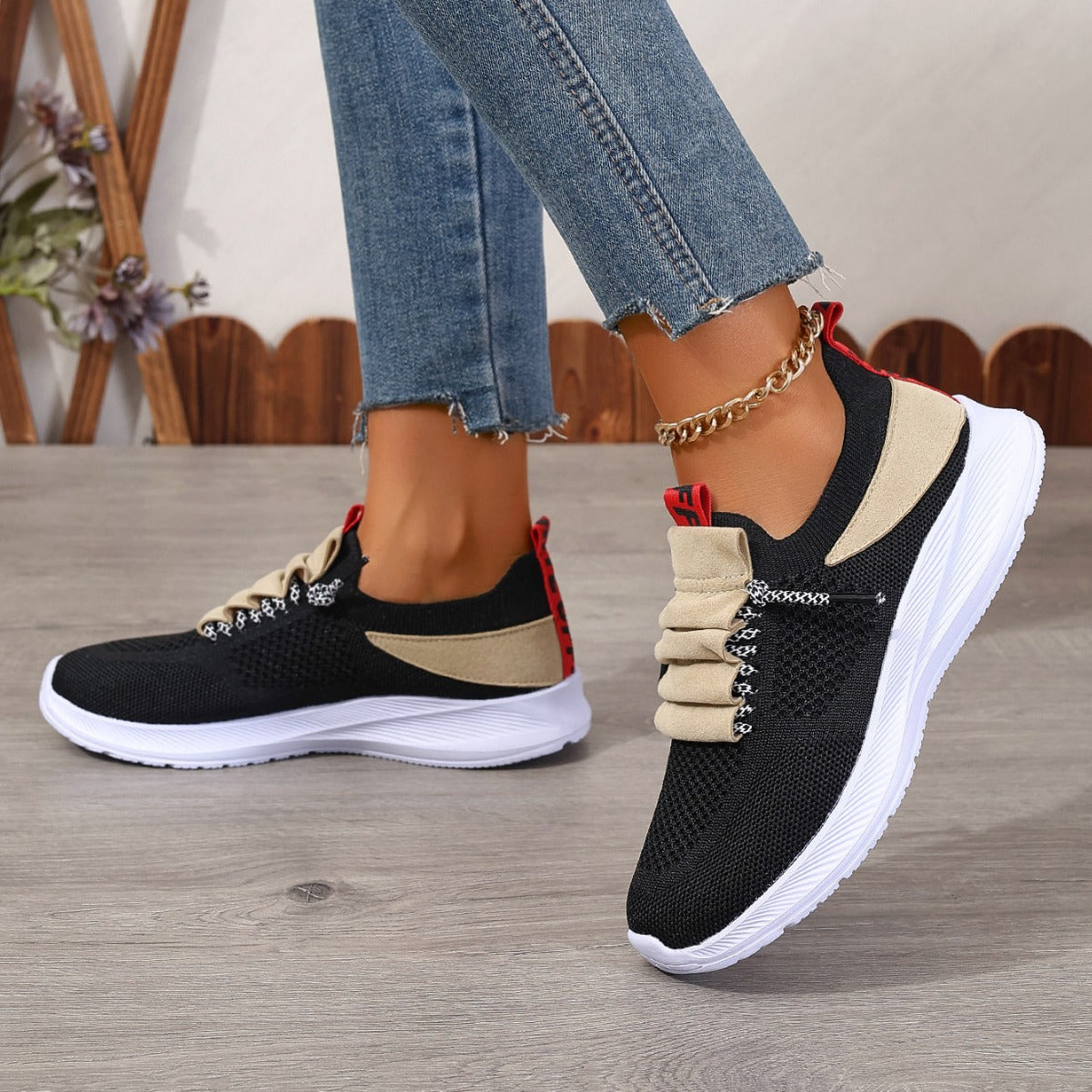 Casual Sneaker Non-slip Wear-resistant Flat Heel Round Toe Running Shoes Casual Non-slip Running Shoes – Flat Heel Round Toe Design Stay comfortable and safe with casual non-slip running shoes. Wear-resistant flat heel and round toe design perfect for run