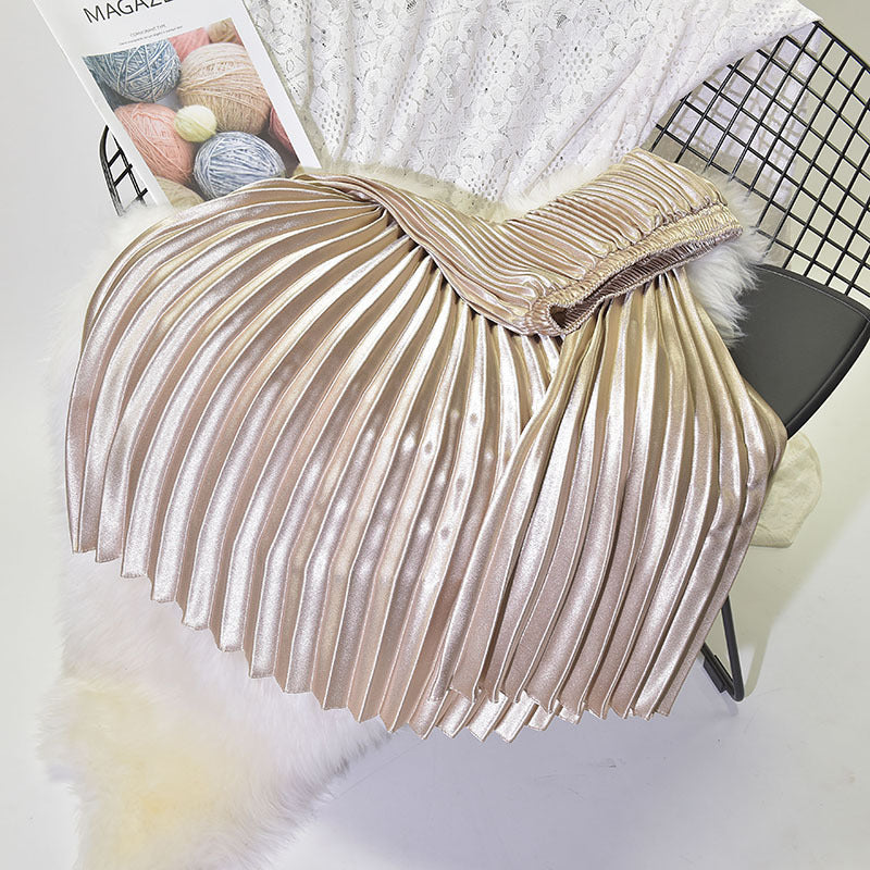 Pleated Skirt Skirt Spring And Summer New High Waist Retro Fashion