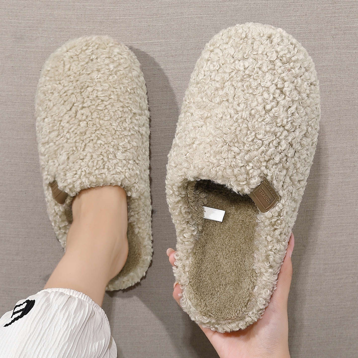 Womens Cozy Thick Soled Slippers For The Home